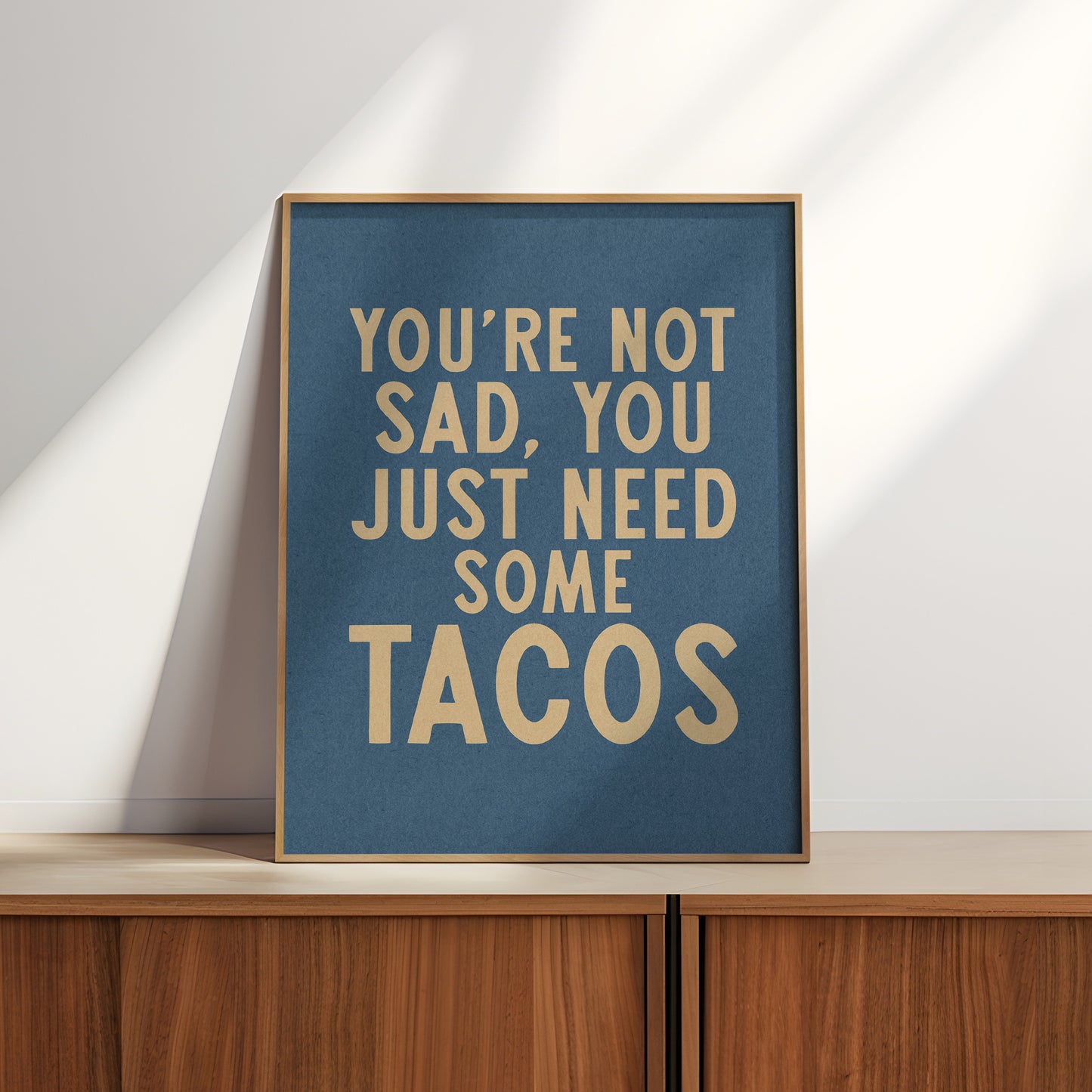 Taco Humor Wall Art Home Decor Art Print