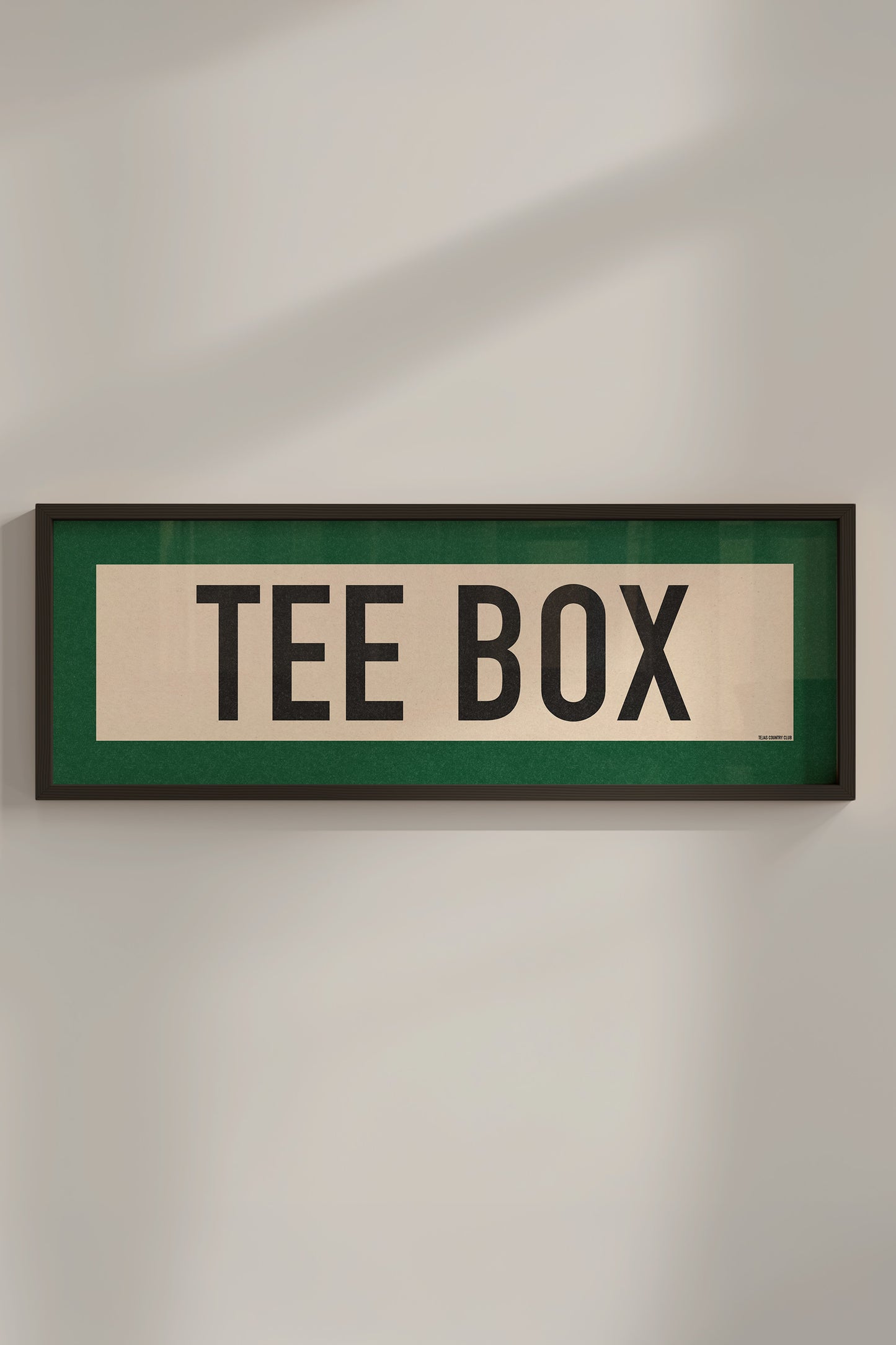 Framed Tee Box Golf Scroll Art