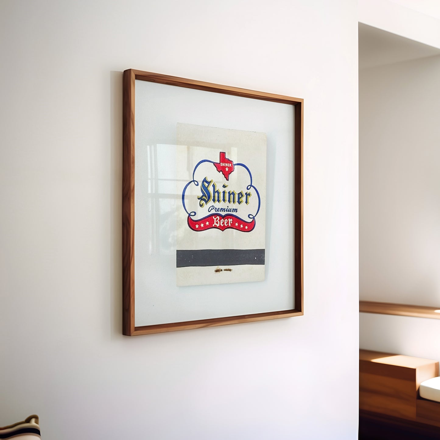 Shiner Premium Beer White Matchbook Photography Print