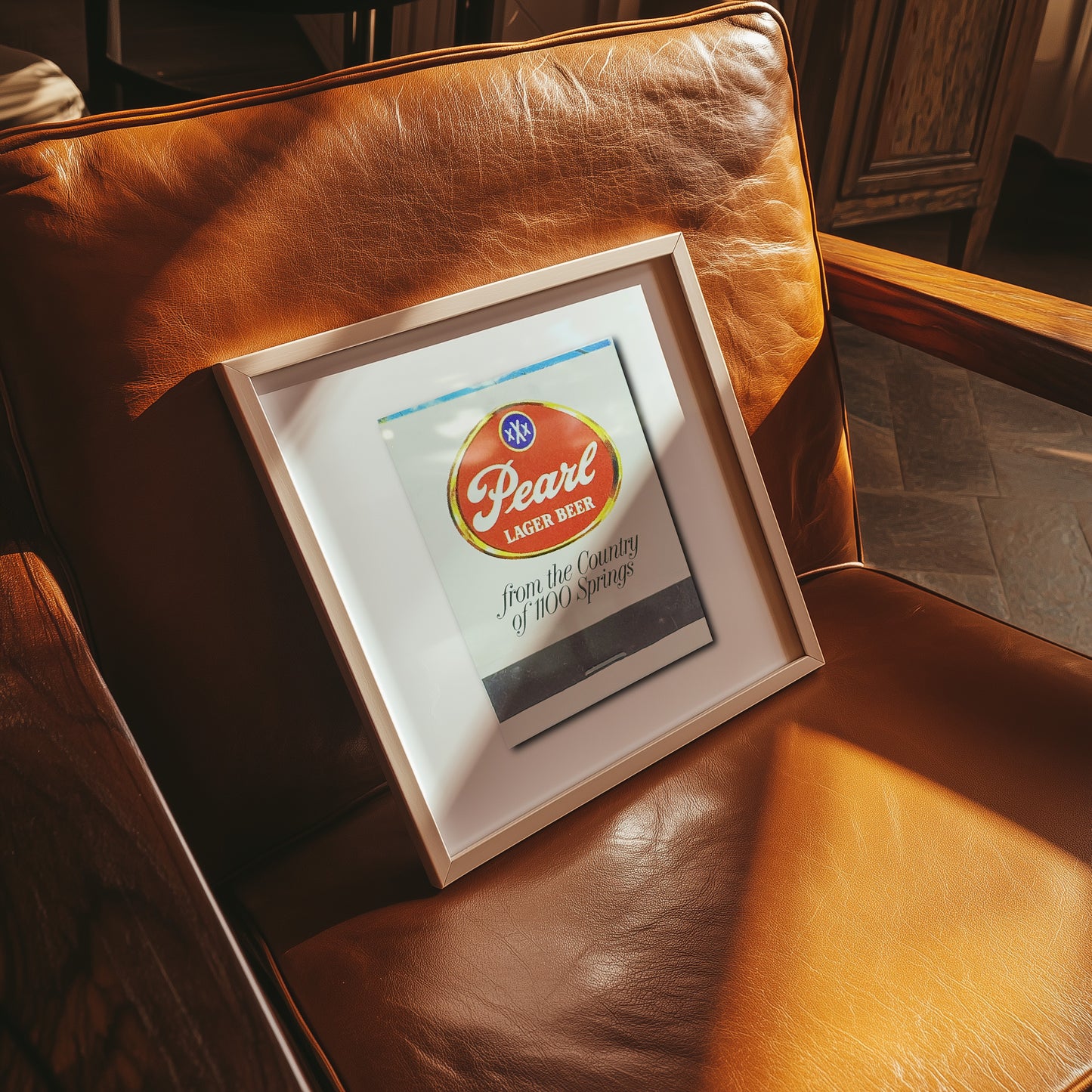 Pearl Beer Oval Matchbook Photography Print