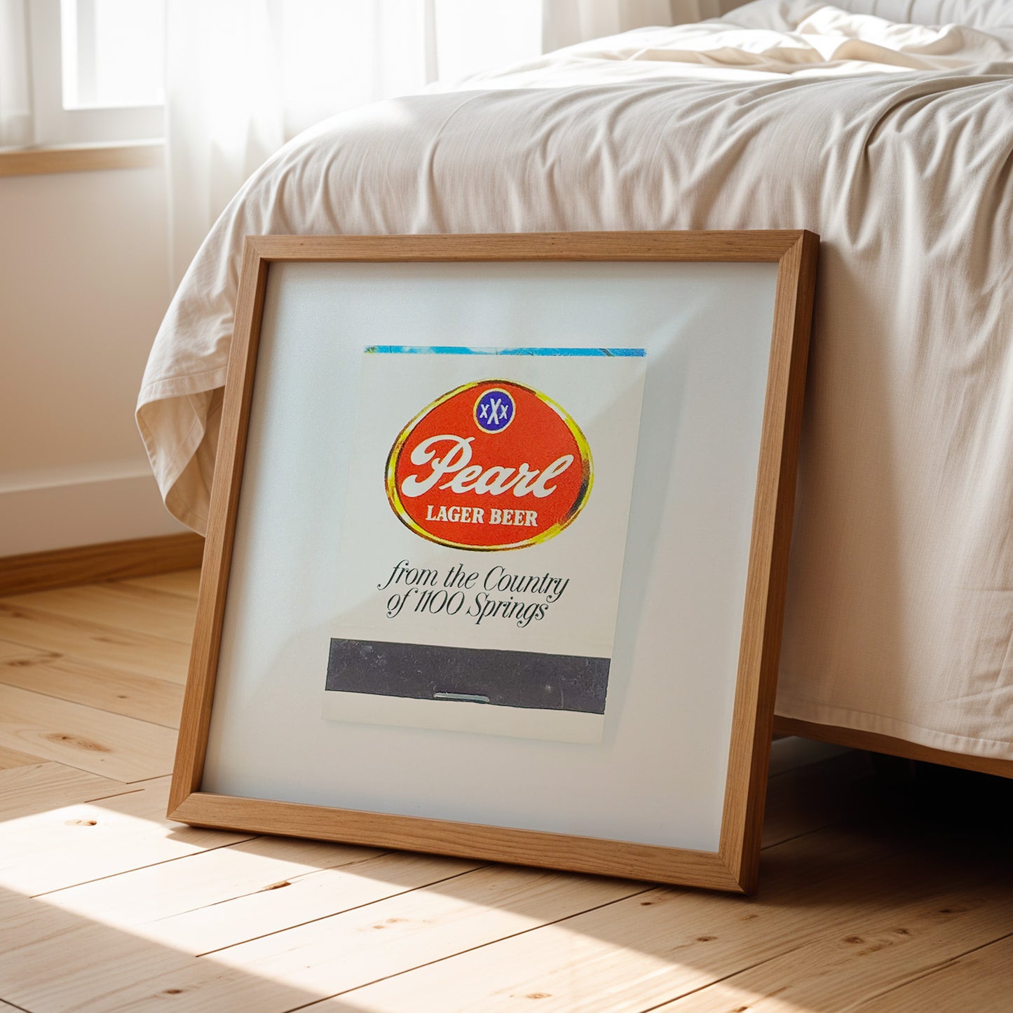 Pearl Beer Oval Matchbook Photography Print