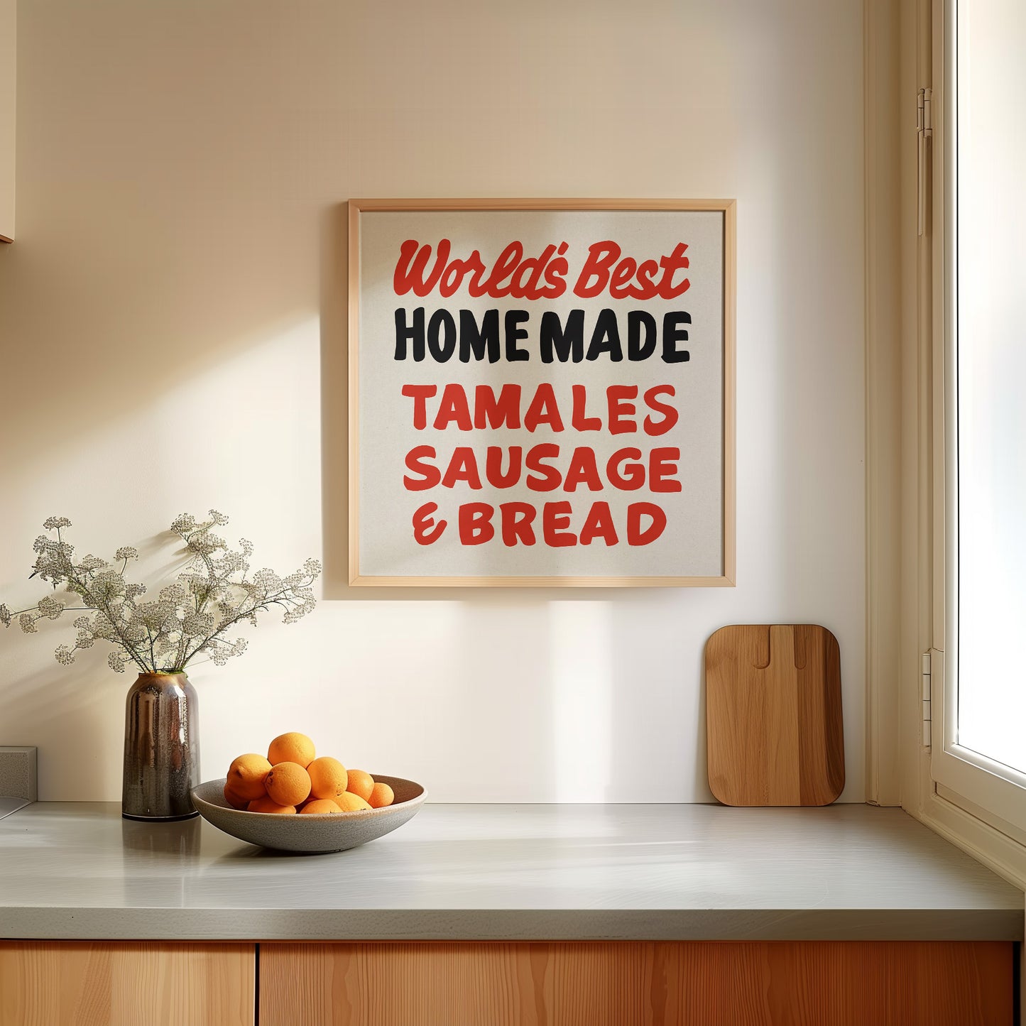 World's Best Homemade Tamales Sign John T. Floore's Country Store Art Print