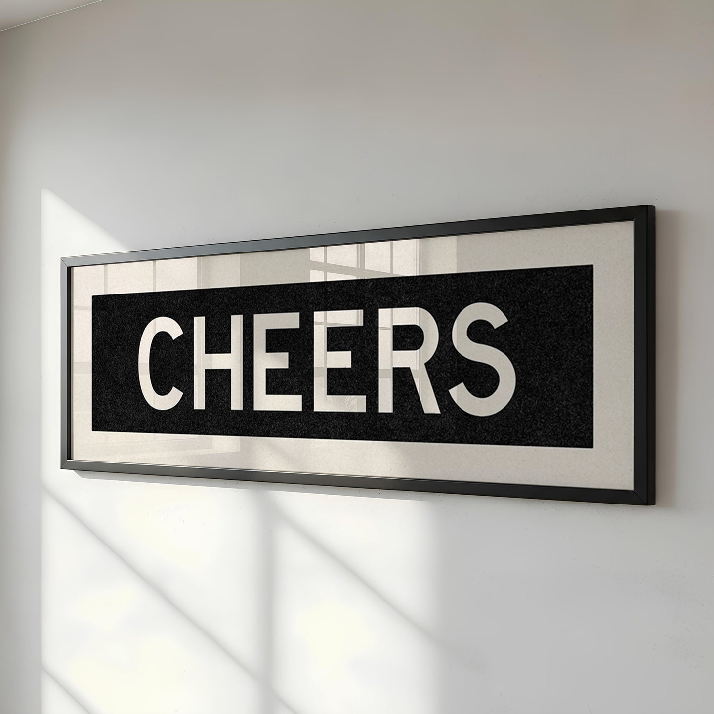Framed Cheers Bus Scroll Sign