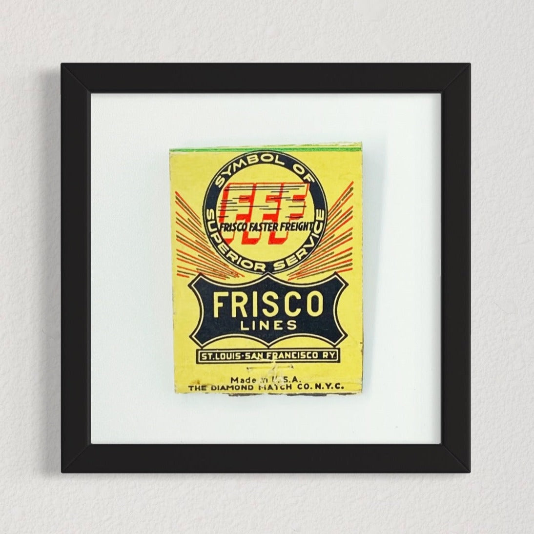 Frisco FFF Railroad Matchbook Photography Print - Tejas Country Club