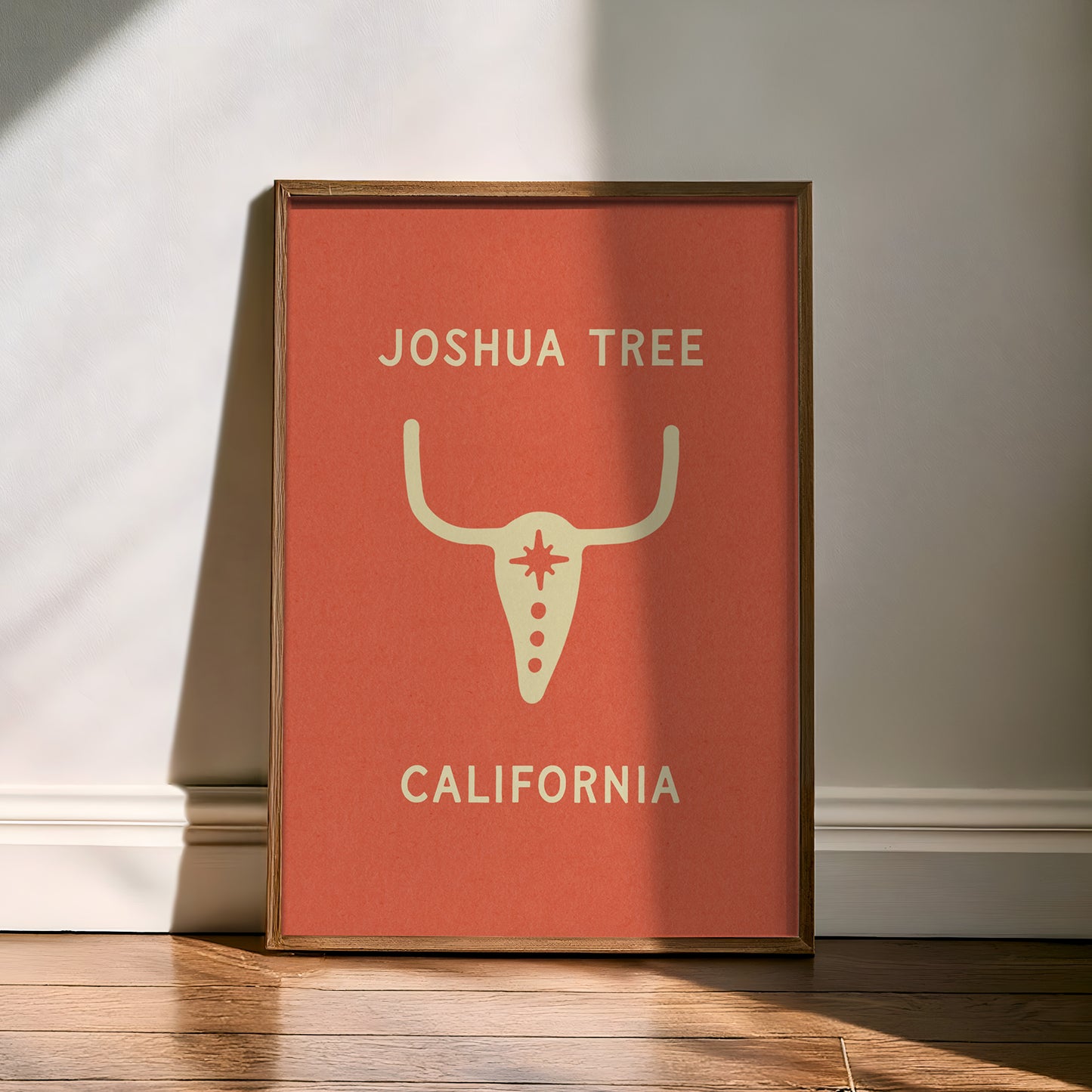 Ghost Town Ranch Skull - Joshua Tree - Red Orange (NEW)