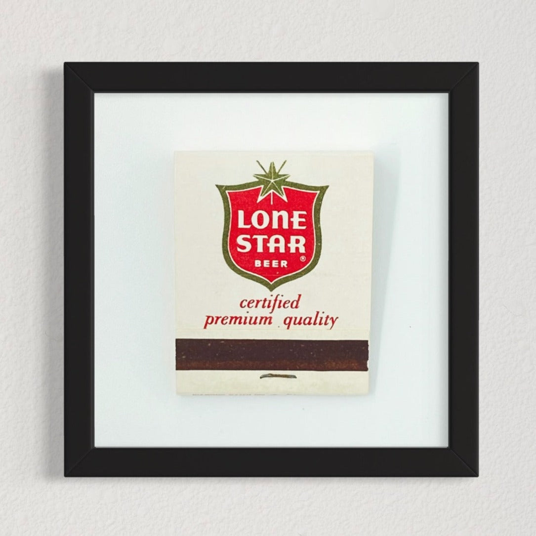 Lone Star Beer Matchbook Photography Print - Tejas Country Club