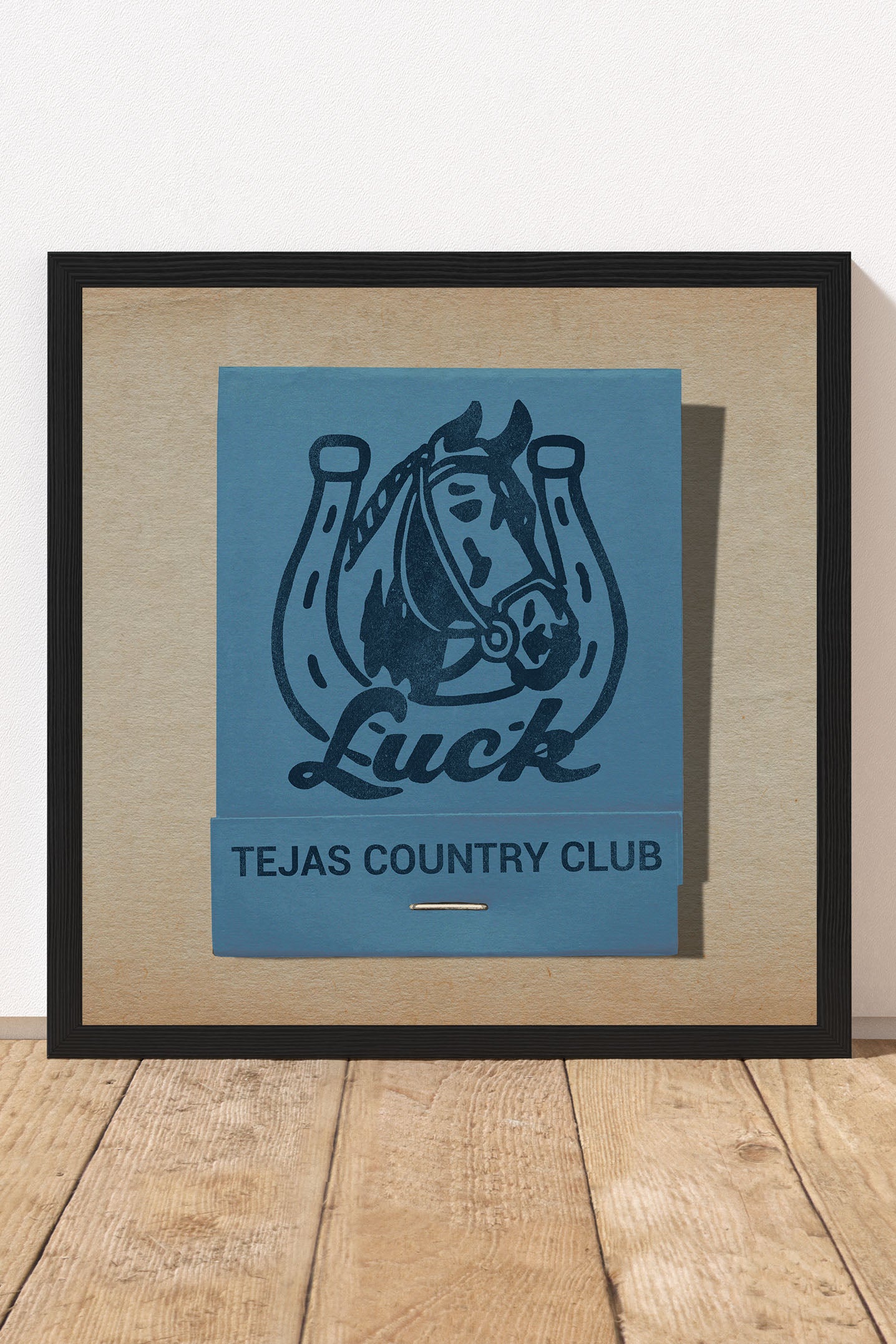 Tejas Country Club Luck Matchbook Art Print