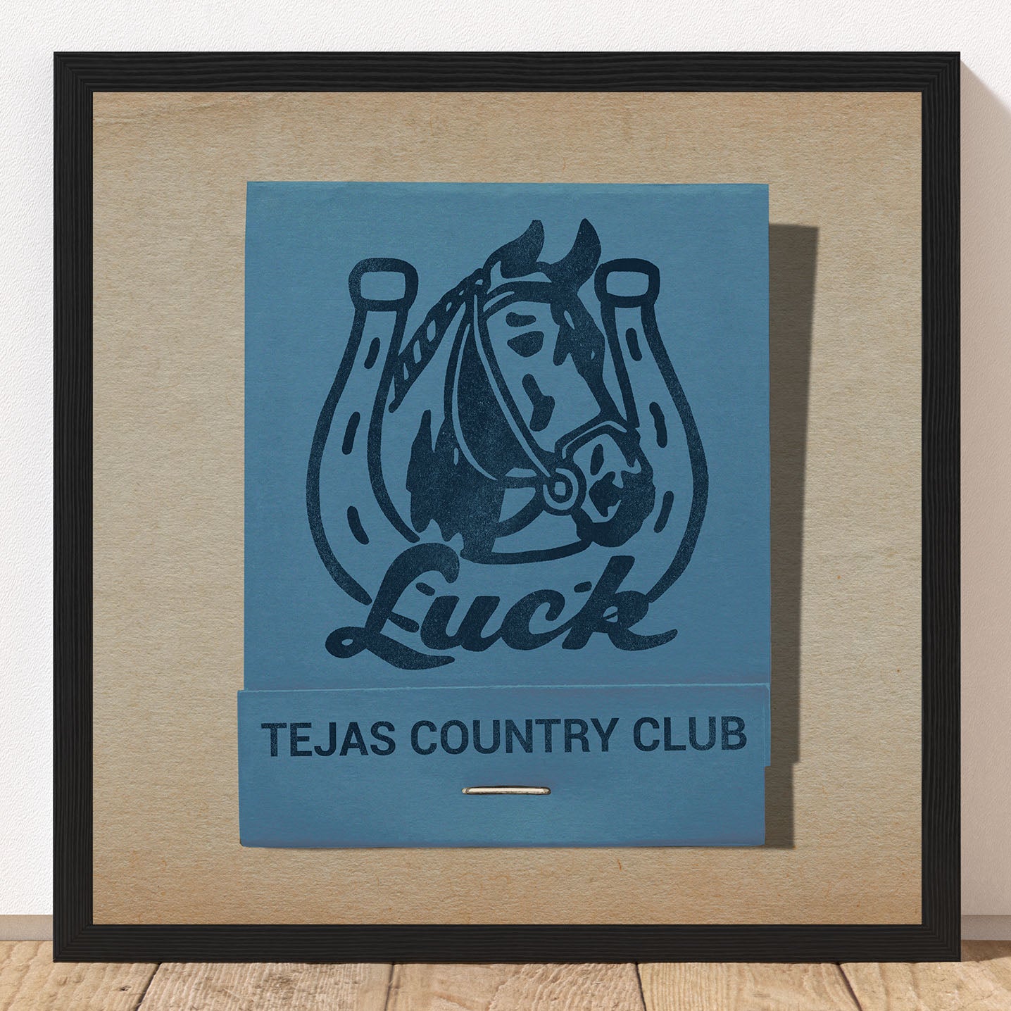 Tejas Country Club Luck Matchbook Art Print