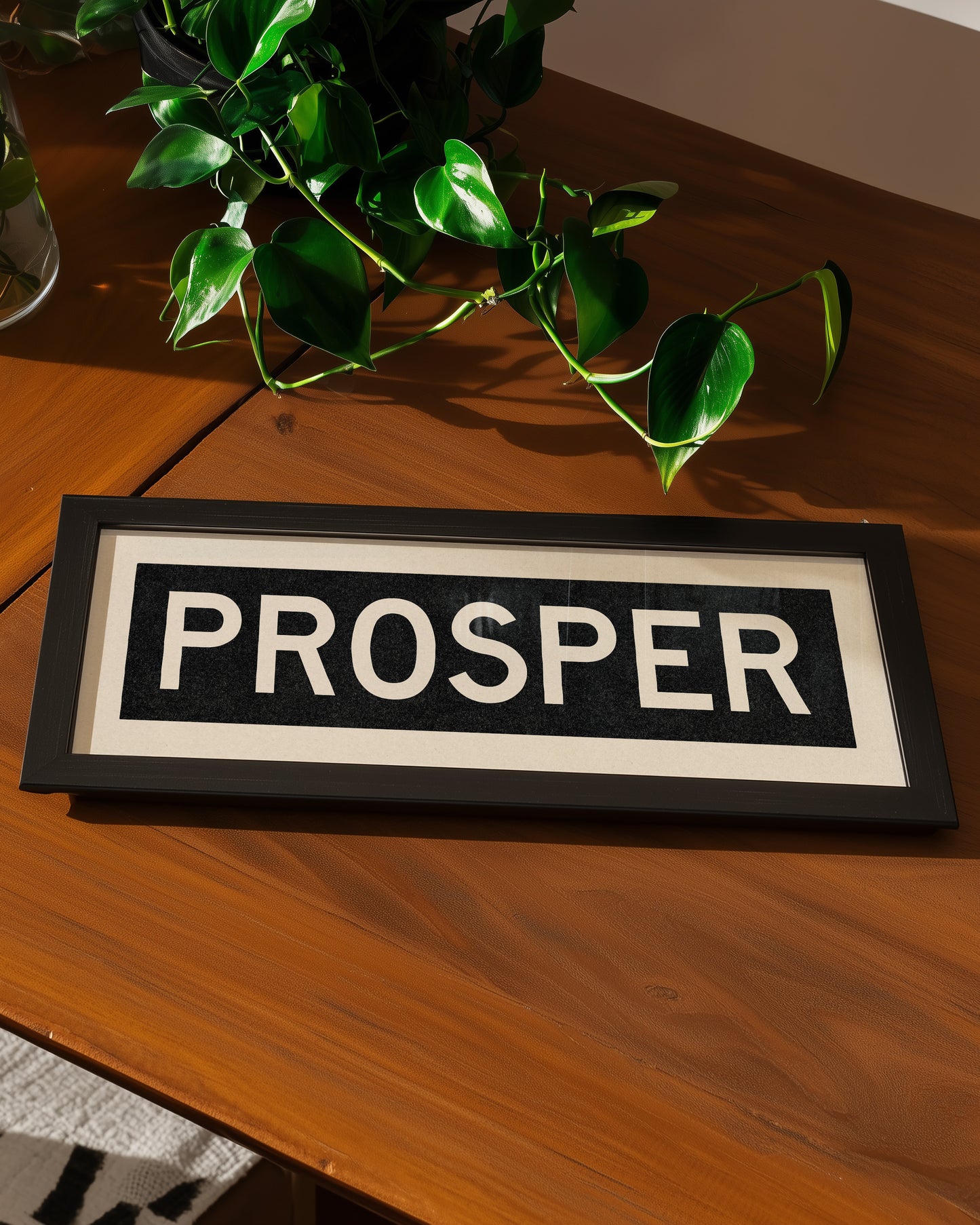 Framed Prosper Bus Scroll Sign
