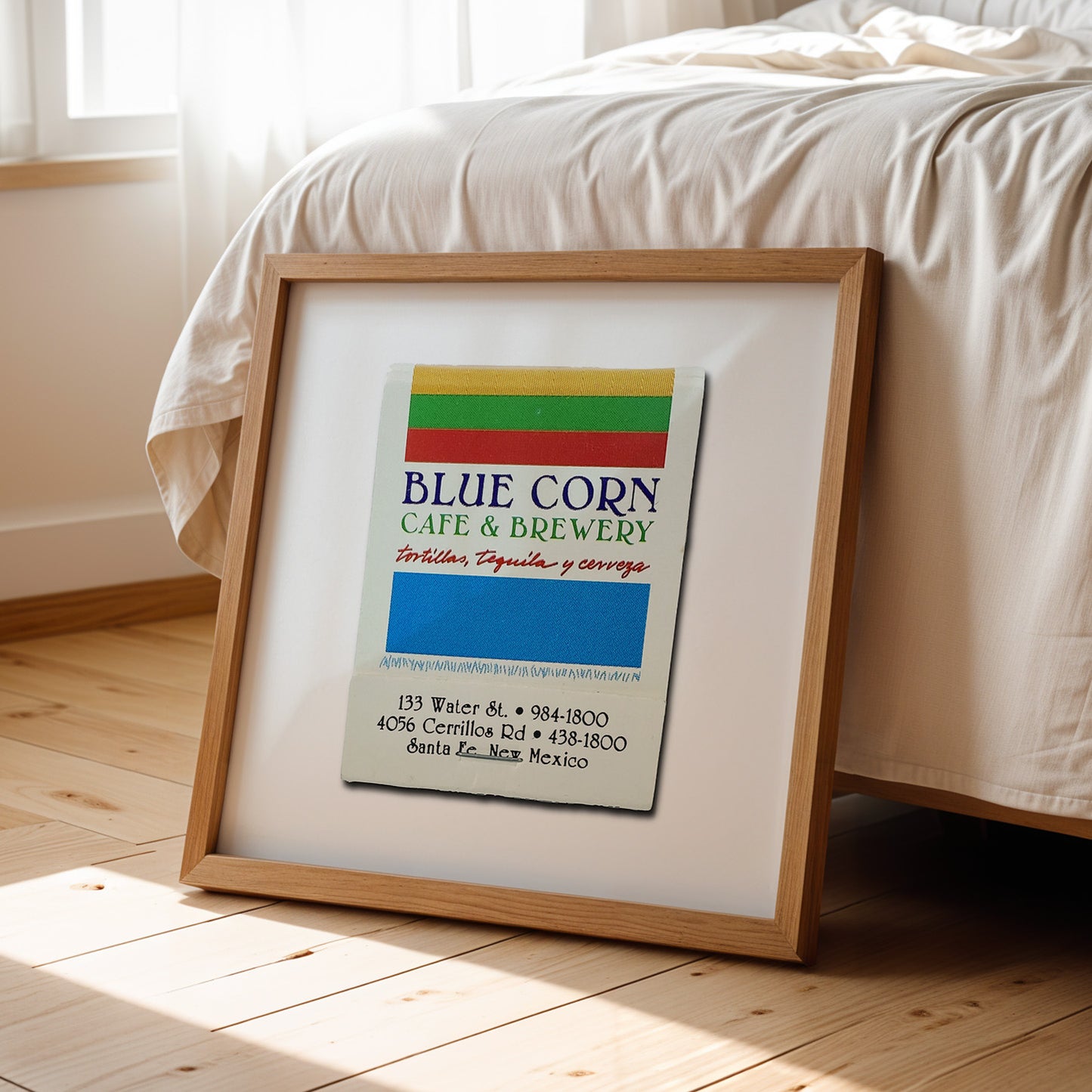 Blue Corn Cafe Santa Fe New Mexico Matchbook Photography Print
