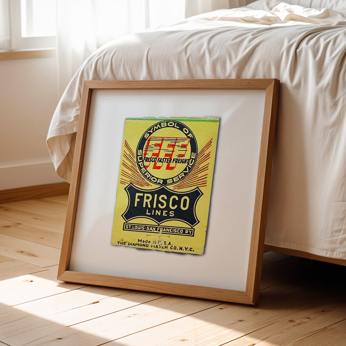 Frisco FFF Railroad Matchbook Photography Print