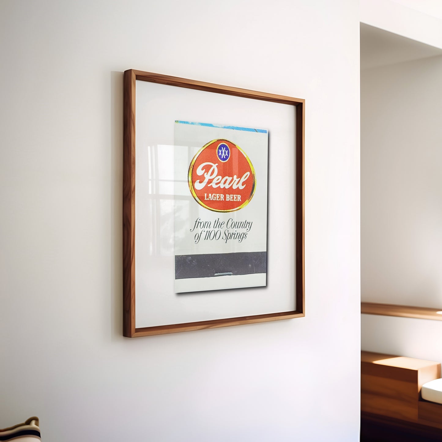 Pearl Beer Oval Matchbook Photography Print