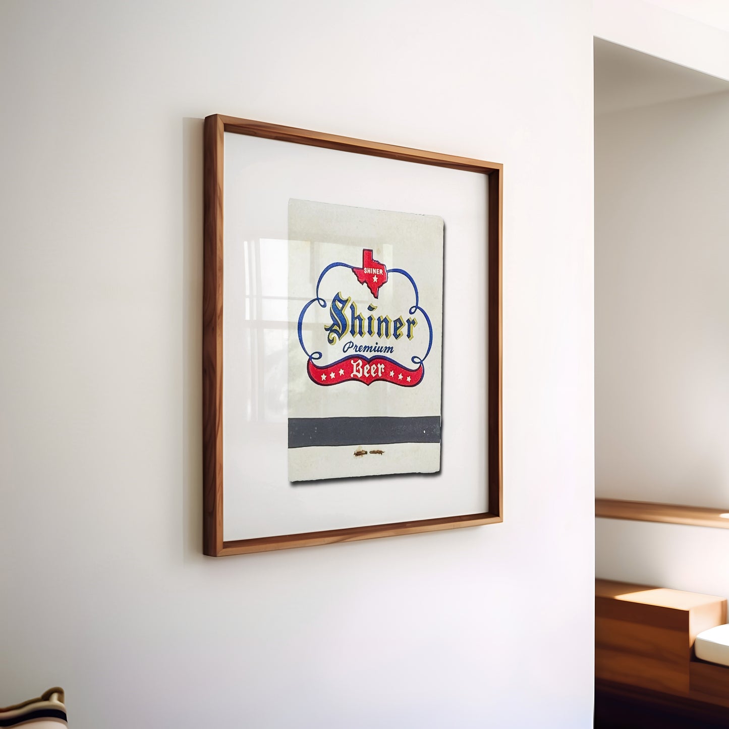 Shiner Premium Beer White Matchbook Photography Print