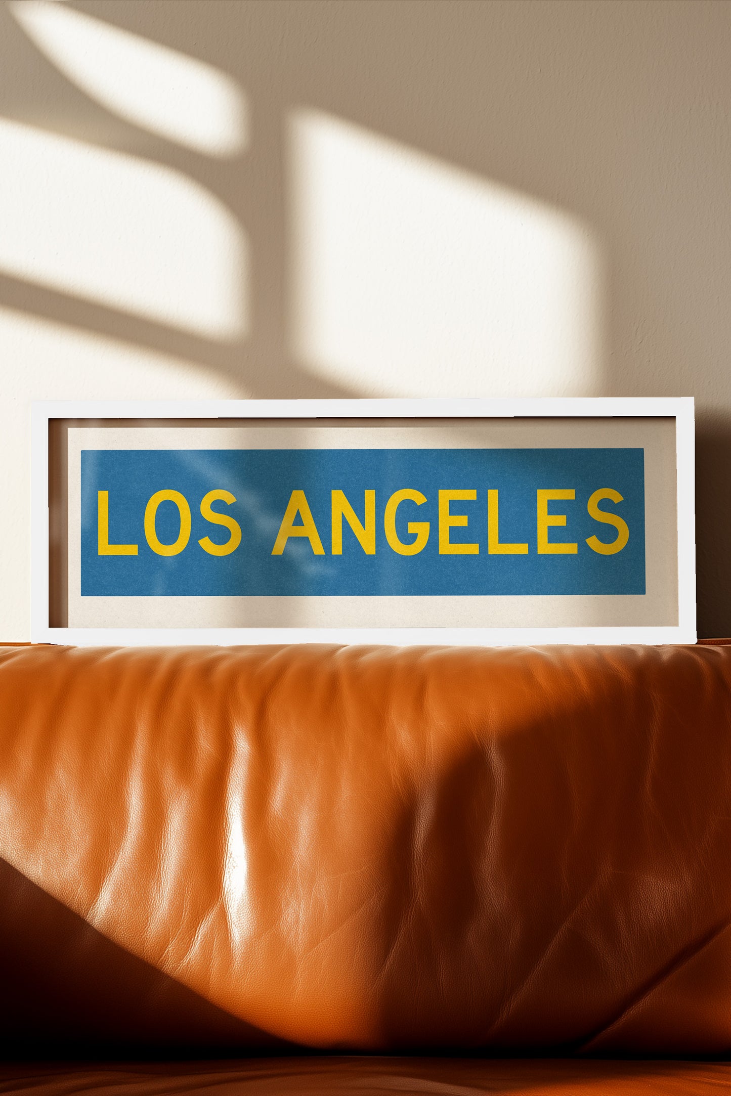Framed Los Angeles Blue and Gold Bus Scroll - Tejas Country Club