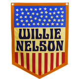 Stars and Stripes Willie Nelson Camp Flag • Willie Nelson x Oxford Pennant