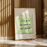 Let's Go To The Rodeo In Fort Worth Guest Check Art Print - Tejas Country Club