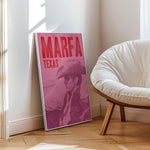 Marfa Texas Cowboy Art Print - Tejas Country Club