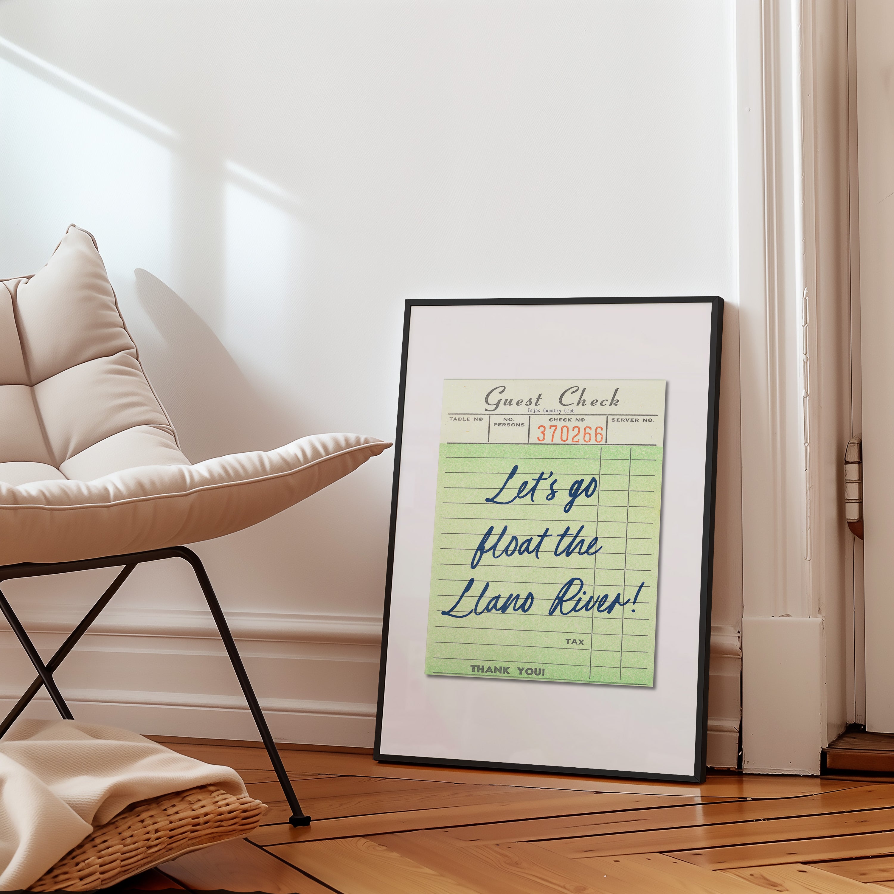 Let's Go Float the Llano River Art Print - Tejas Country Club