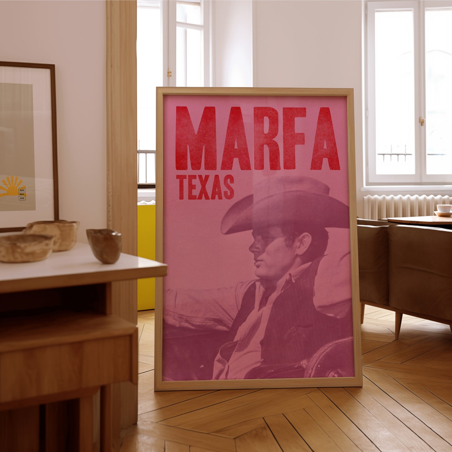 Marfa Texas Cowboy Art Print