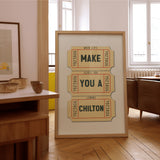 Make You A Chilton Lubbock Texas Cocktail Art Print - Tejas Country Club