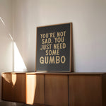 Gumbo Humor Wall Art Home Decor Art Print - Tejas Country Club