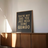 Gumbo Humor Wall Art Home Decor Art Print - Tejas Country Club