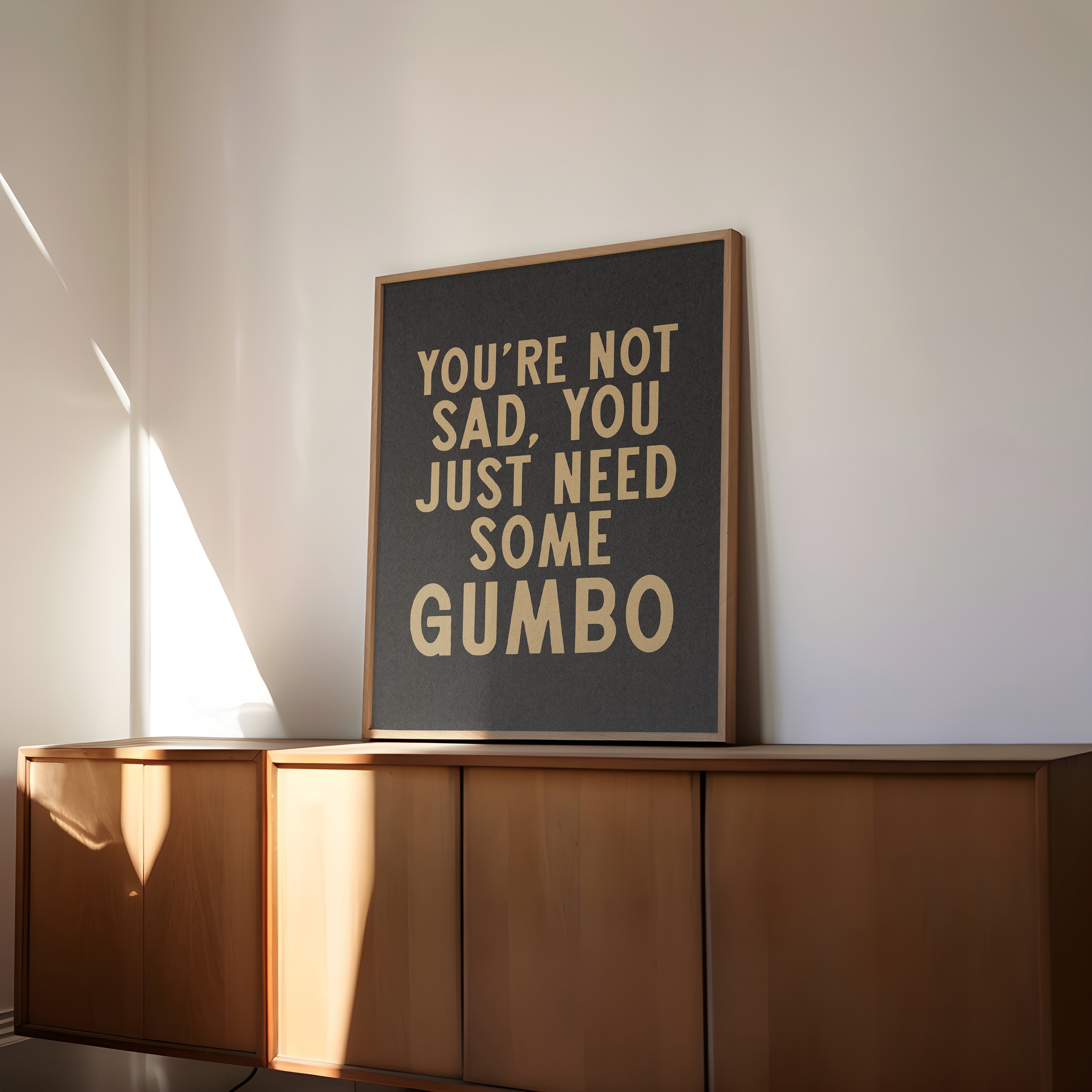 Gumbo Humor Wall Art Home Decor Art Print - Tejas Country Club
