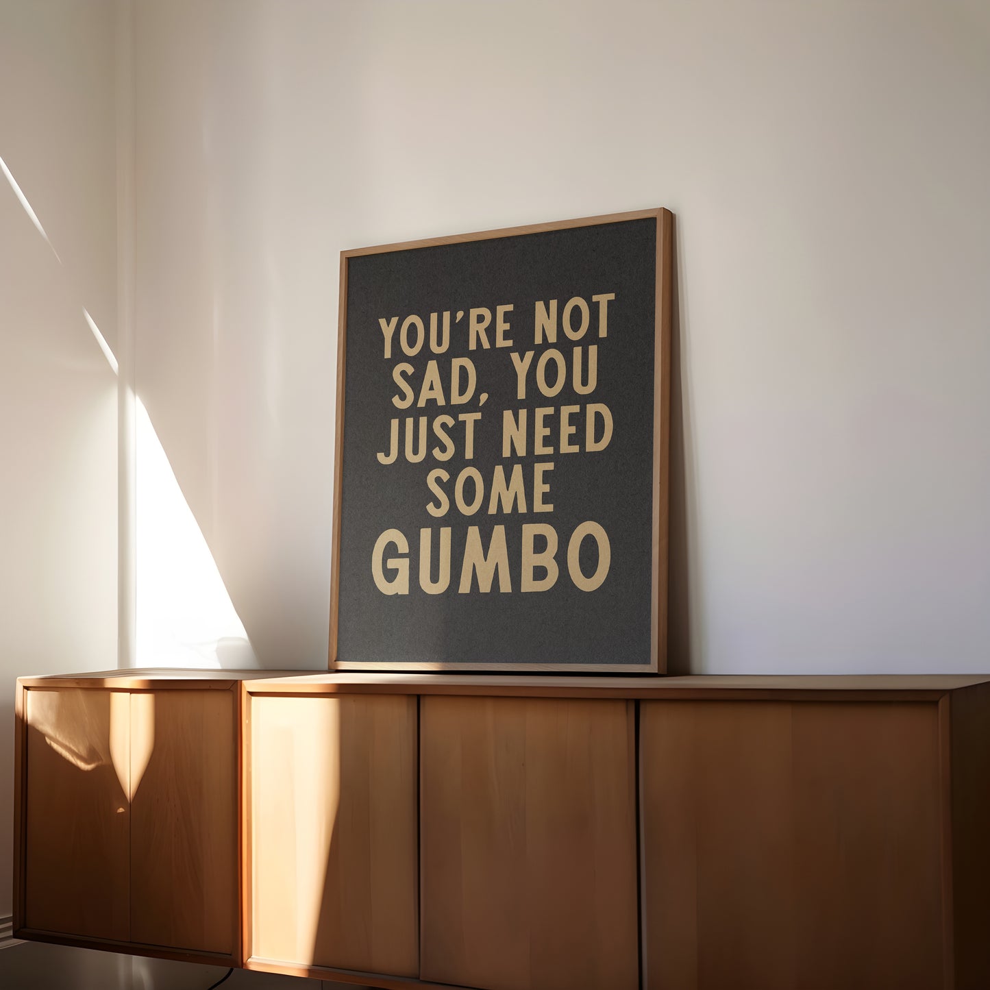 Gumbo Humor Wall Art Home Decor Art Print