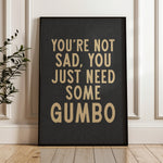 Gumbo Humor Wall Art Home Decor Art Print - Tejas Country Club