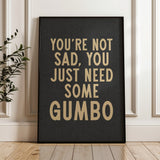 Gumbo Humor Wall Art Home Decor Art Print - Tejas Country Club