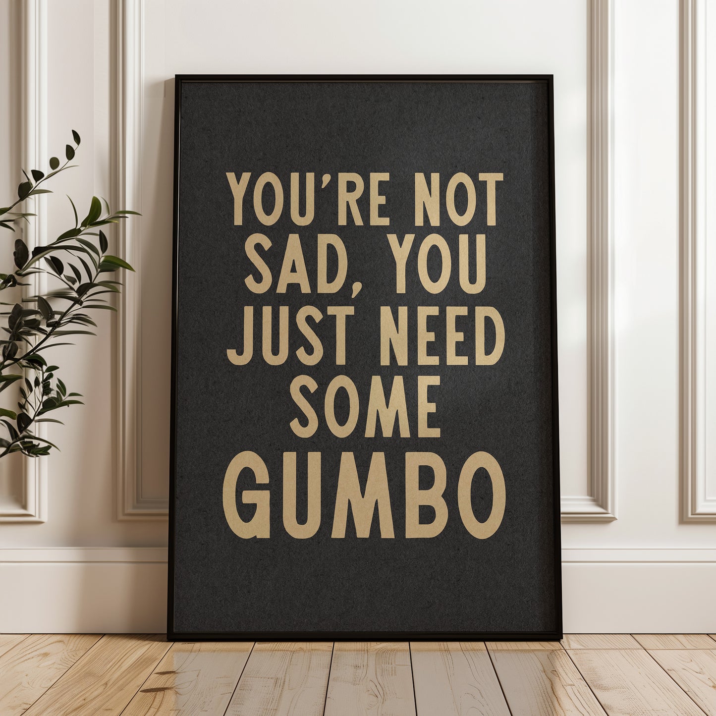 Gumbo Humor Wall Art Home Decor Art Print