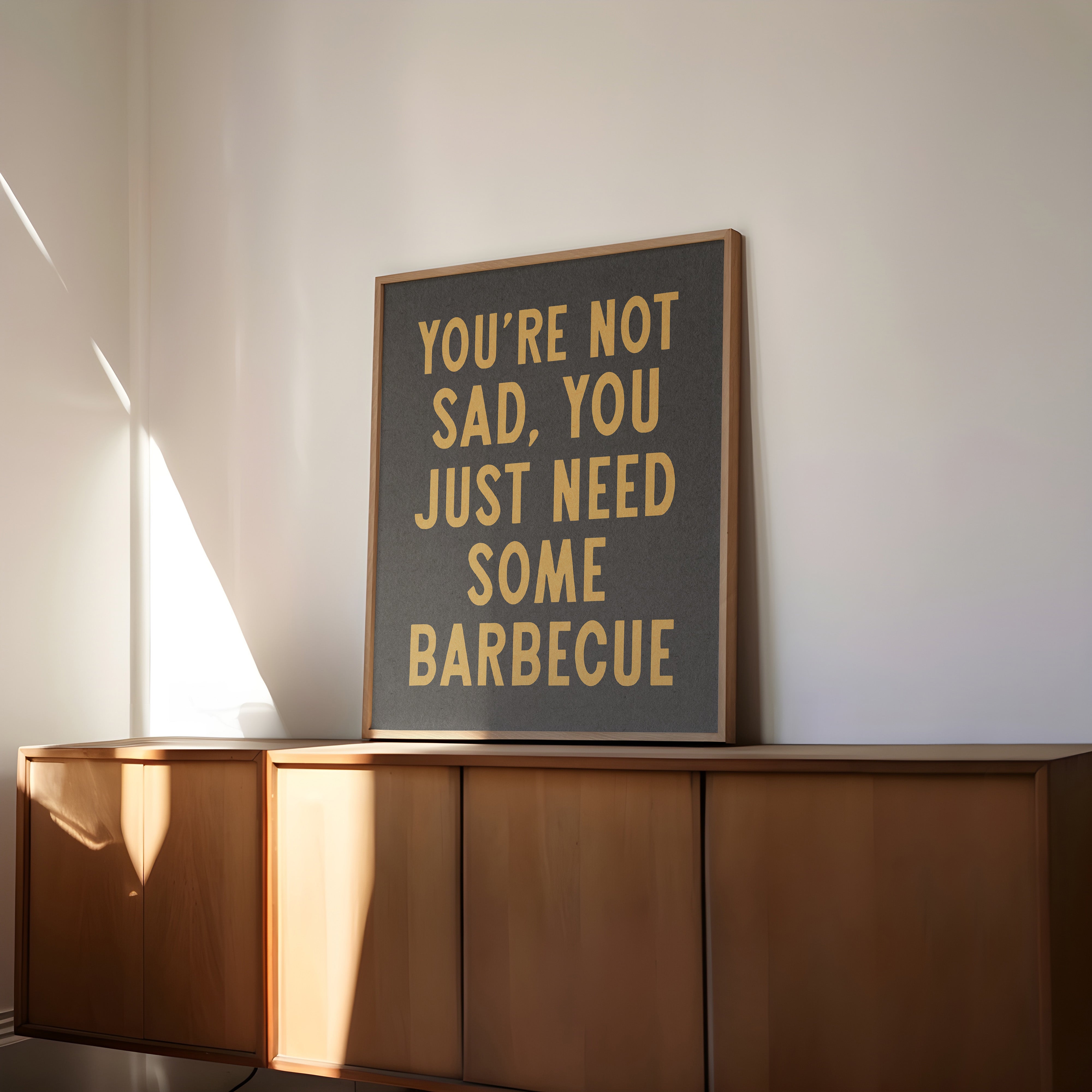 You're Not Sad You Just Need Some Barbecue Art Print - Tejas Country Club