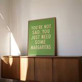 Margarita Humor Wall Art Home Decor Art Print - Tejas Country Club