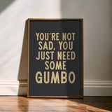 Gumbo Humor Wall Art Home Decor Art Print - Tejas Country Club