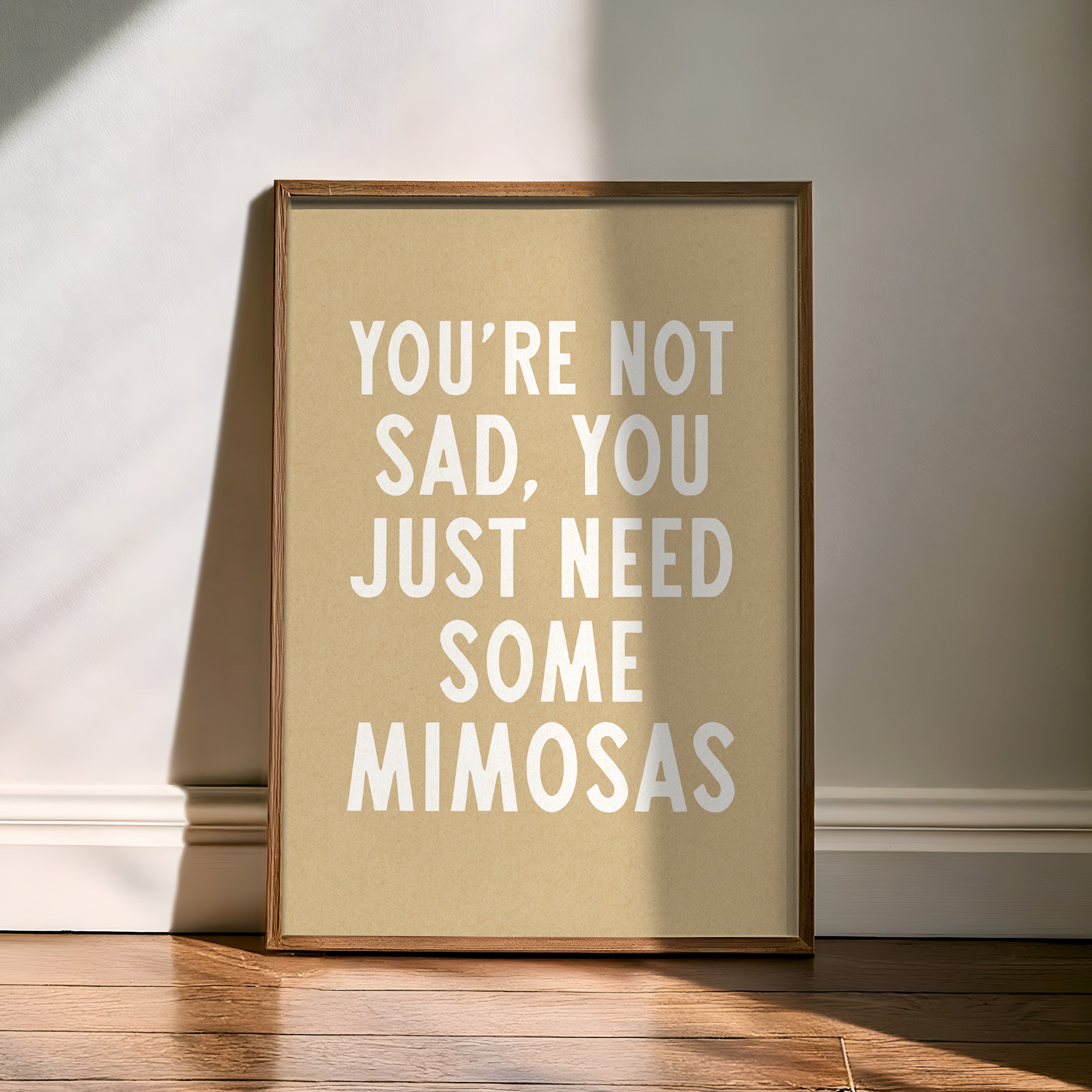 Mimosas Humor Wall Art Home Decor Art Print - Tejas Country Club