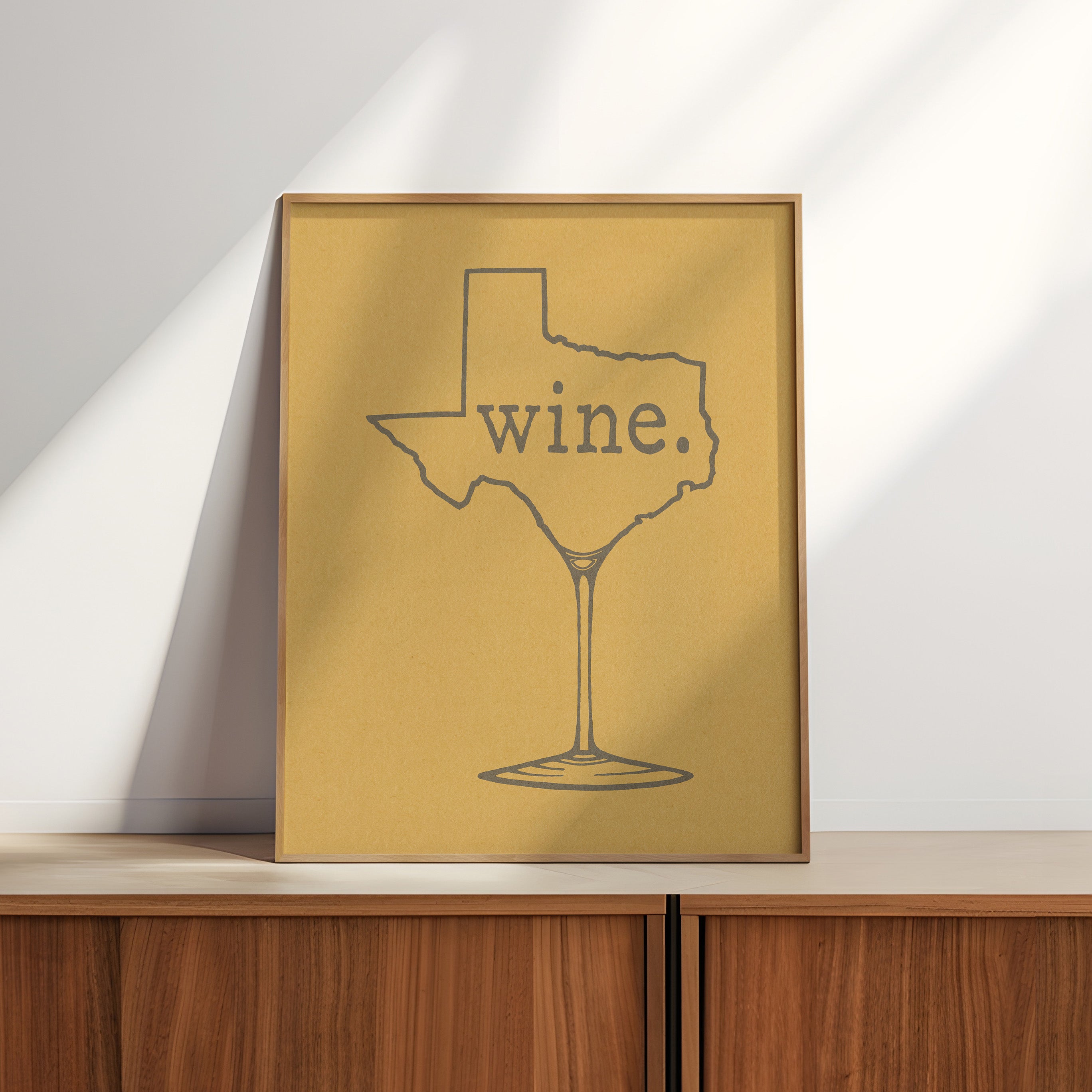 Texas Wine Chardonnay Art Print - Tejas Country Club