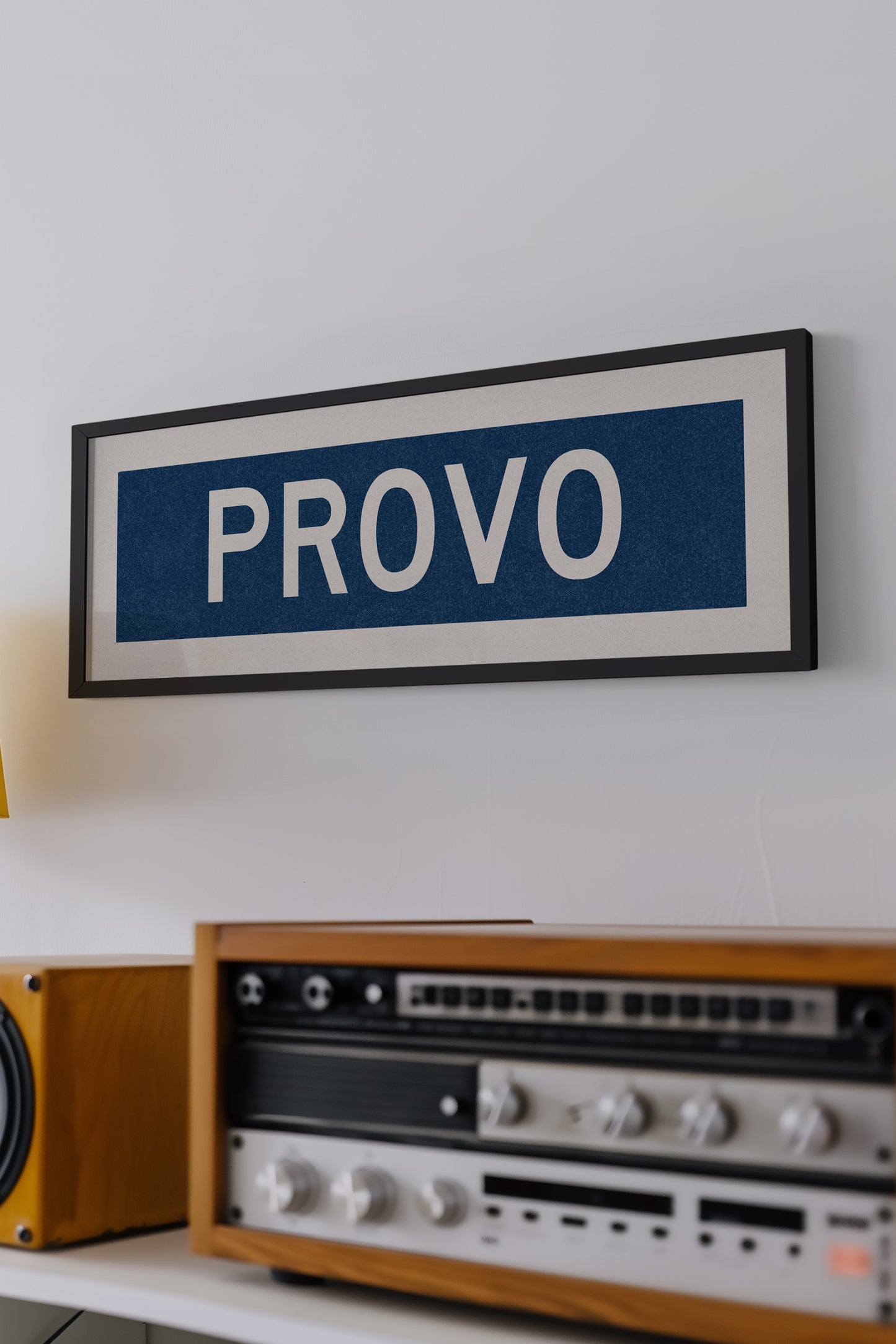 Framed Provo Navy Bus Scroll - Tejas Country Club