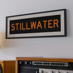 Framed Stillwater Orange Bus Scroll - Tejas Country Club