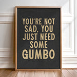 Gumbo Humor Wall Art Home Decor Art Print - Tejas Country Club