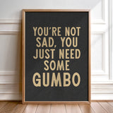 Gumbo Humor Wall Art Home Decor Art Print - Tejas Country Club