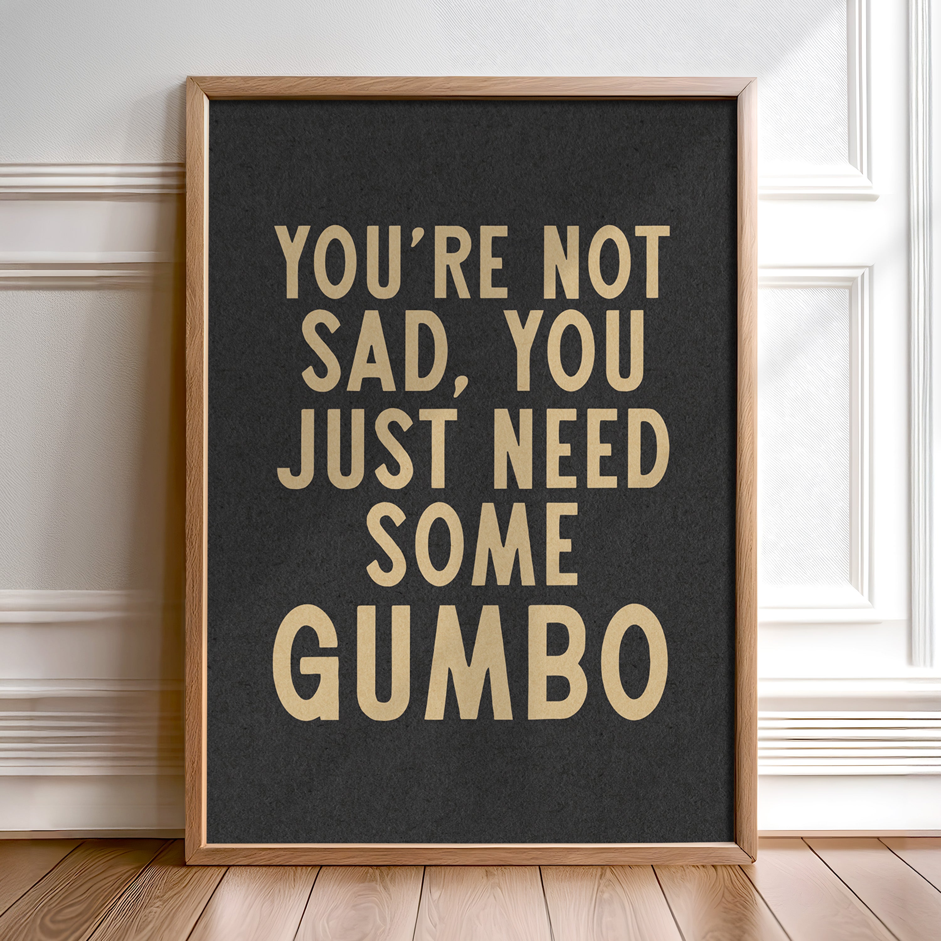 Gumbo Humor Wall Art Home Decor Art Print - Tejas Country Club