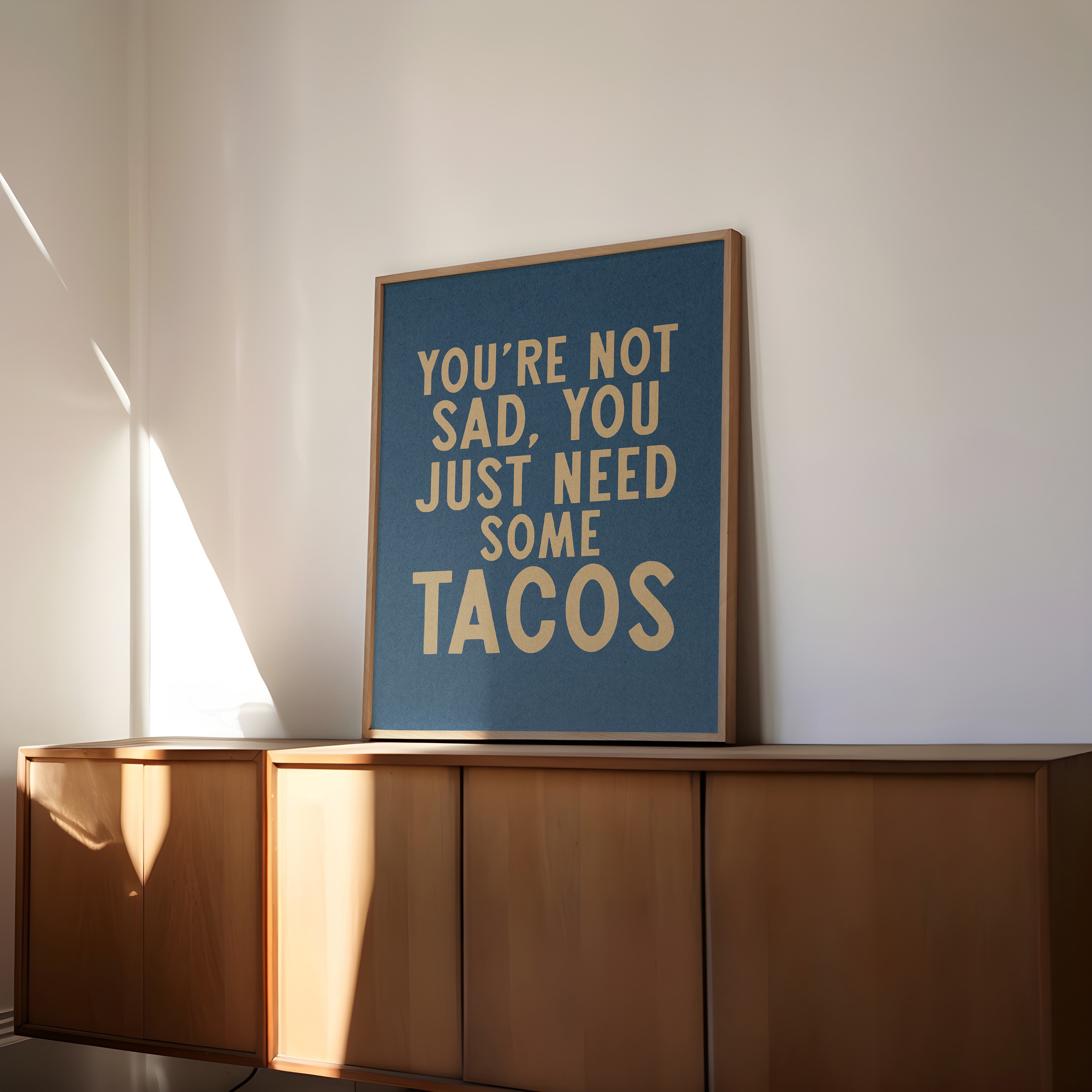 Taco Humor Wall Art Home Decor Art Print - Tejas Country Club