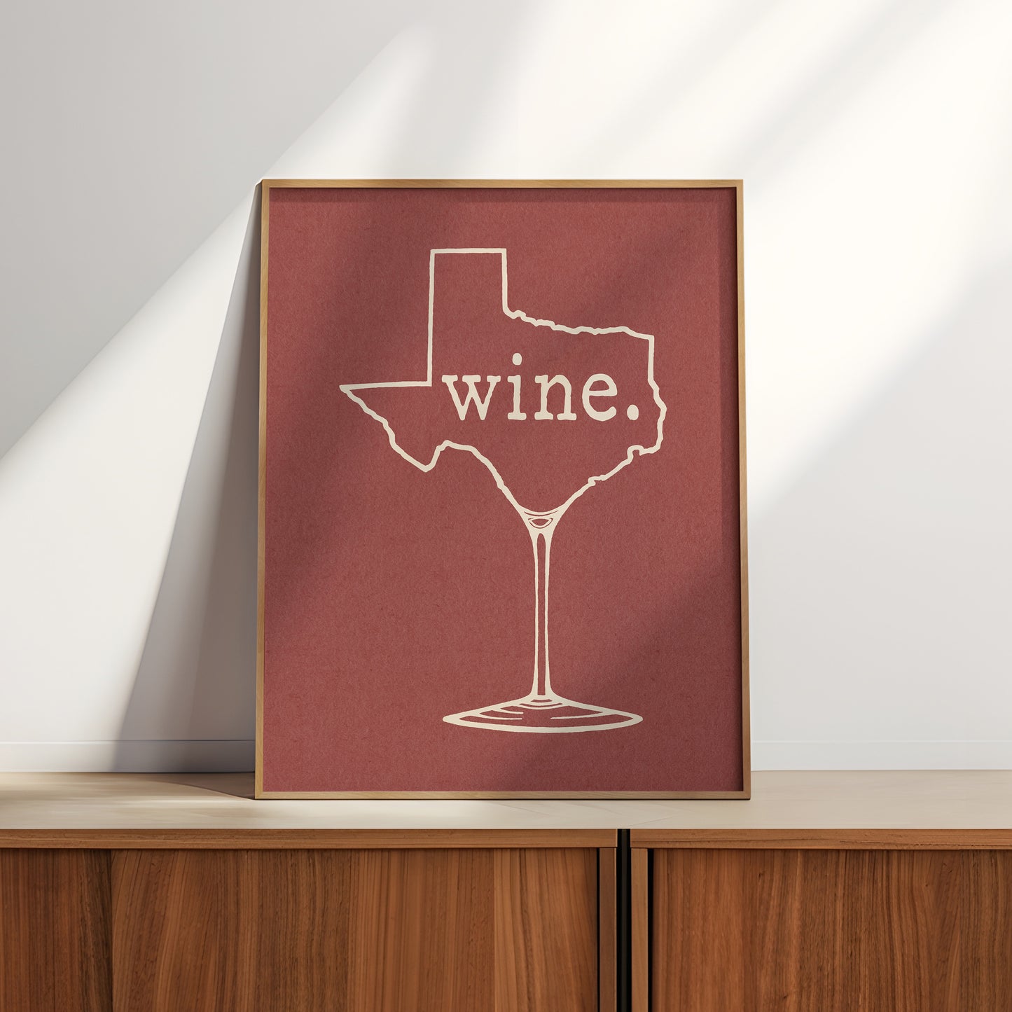 Texas Wine Merlot Art Print