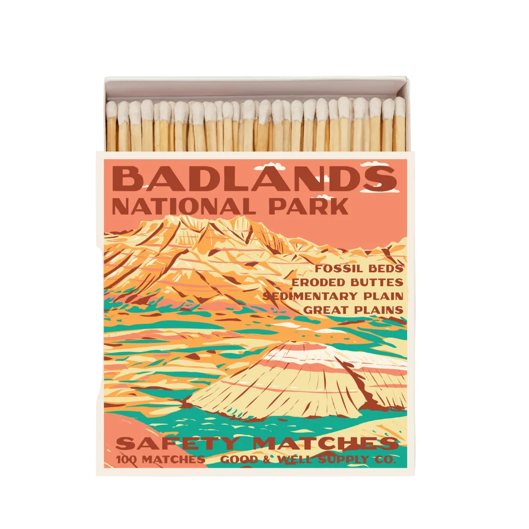 Badlands Vintage National Park Cabin Matches - Tejas Country Club
