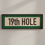 Framed 19th Hole Golf Art Scroll Print - Tejas Country Club