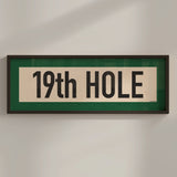 Framed 19th Hole Golf Art Scroll Print - Tejas Country Club