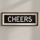 Framed Cheers Bus Scroll Sign - Tejas Country Club