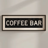 Framed Coffee Bar Bus Scroll Sign