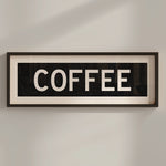 Framed Coffee Bus Scroll Sign - Tejas Country Club