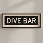 Framed Dive Bar Bus Scroll Sign - Tejas Country Club